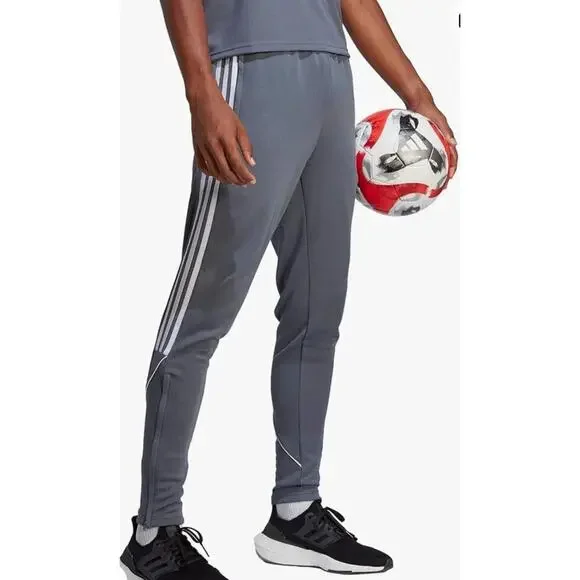 NEW Adidas Men's Medium-Tall Tiro 23 League Pants MT Onix Grey White IB8478-270 - Picture 2 of 5